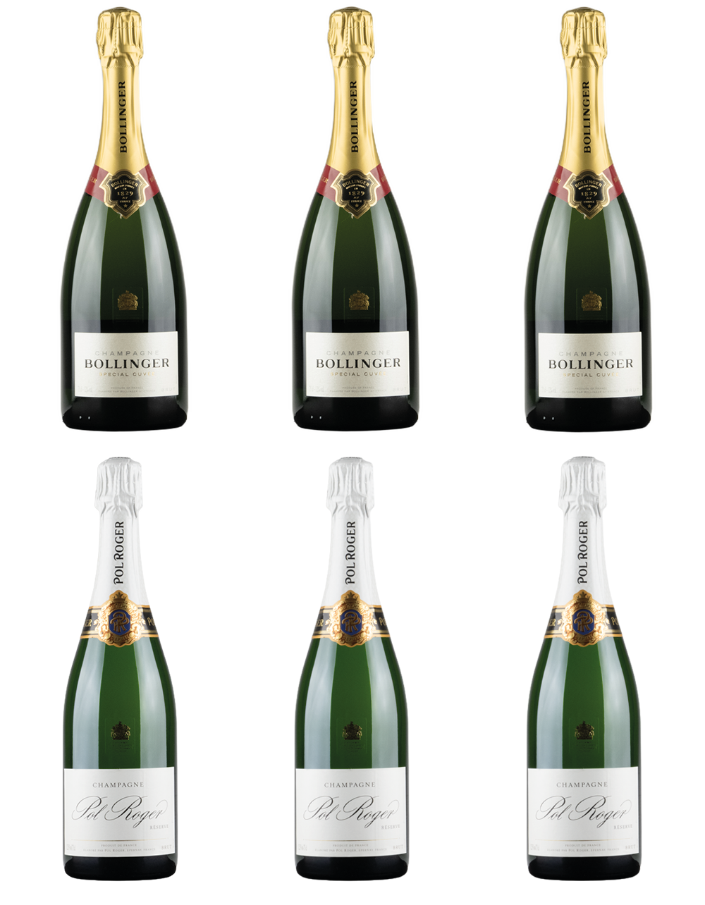Box CRU Champagne Bollinger vs Pol Roger
